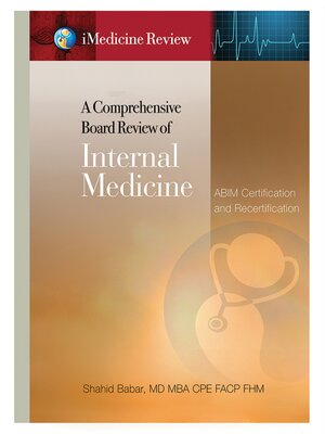cover image of iMedicine Review a Comprehensive Board Review of Internal Medicine